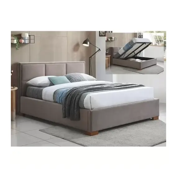 Кровать MAISON Velvet Bluvel 40 бежевый/дуб, 160/200
