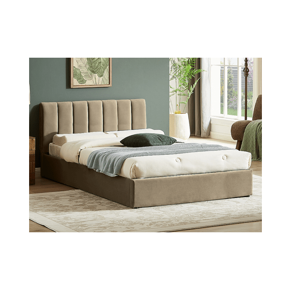 Кровать MONTREAL Velvet Bluvel 28 бежевый, 160/200