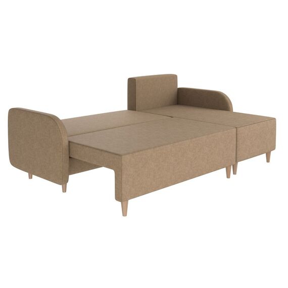 Угловой диван-кровать VELKE SB3CHL (Skiftebo Beige RU), изображение 3