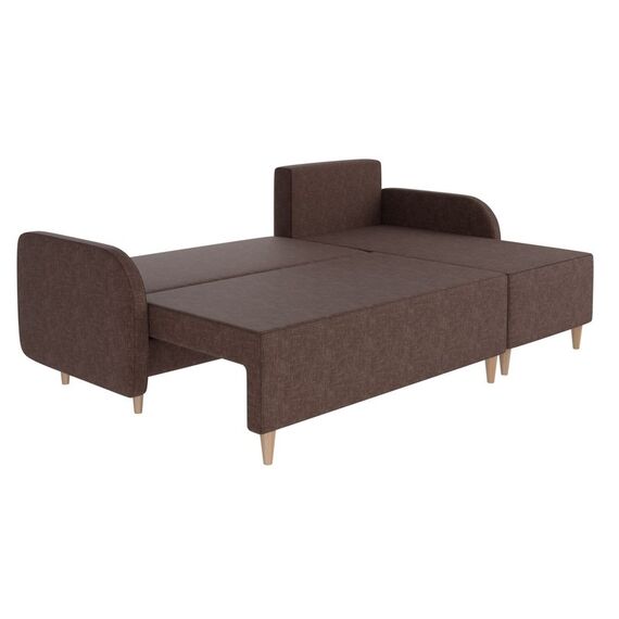 Угловой диван-кровать VELKE SB3CHL (Skiftebo Brown), изображение 3