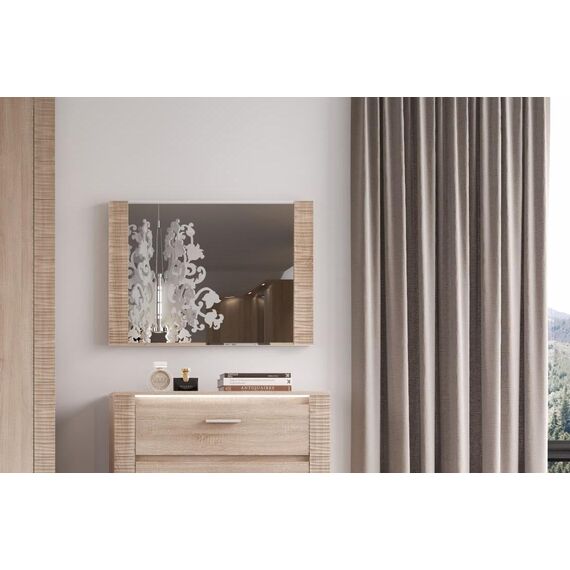 Зеркало Элана 850x35x600 (дуб сонома), изображение 2