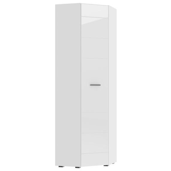 Шкаф угловой Gloss 64х64 (белый/белый глянец) (73374541)
