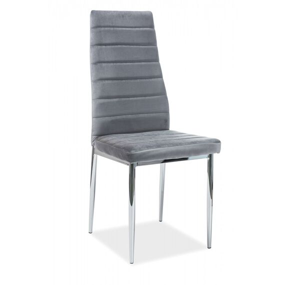 Стул H-261 Velvet Bluvel 14 (серый/хром)