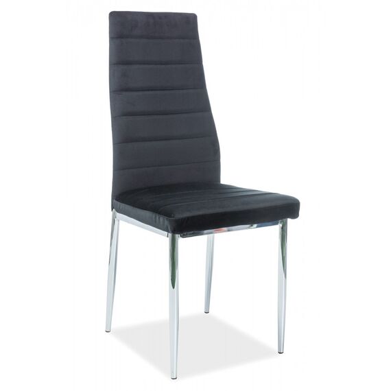 Стул H-261 Velvet Bluvel 19 (черный/хром)