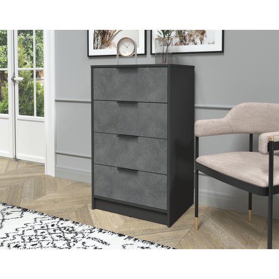 Комод КТ-К60 Концепт (антрацит/бетон портленд)