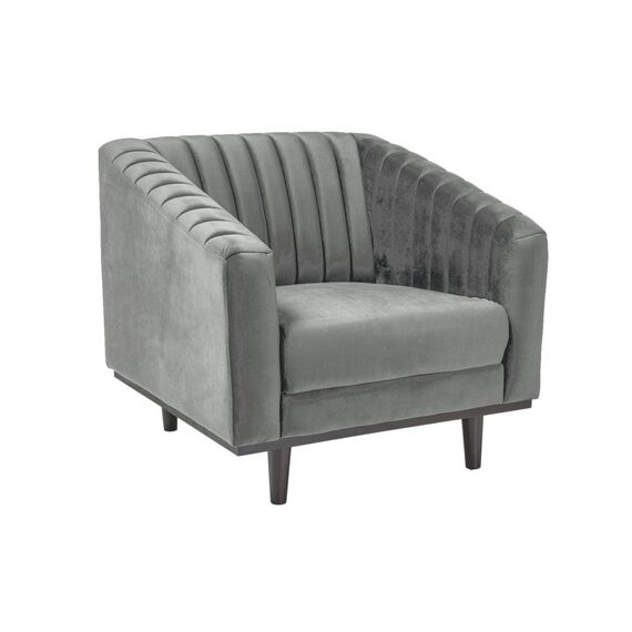 Кресло SIGNAL ASPREY 1 Velvet Bluvel 14 серый/венге
