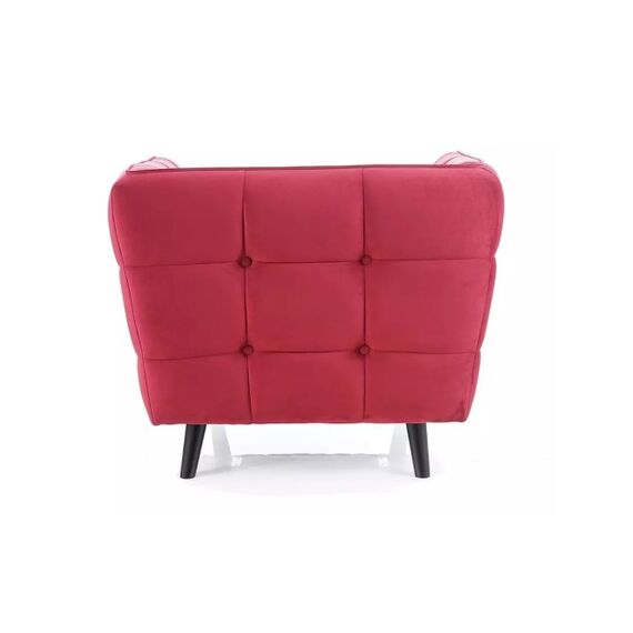 Кресло SIGNAL CASTELLO 1 Velvet Bluvel 59 бордовый/венге, изображение 3