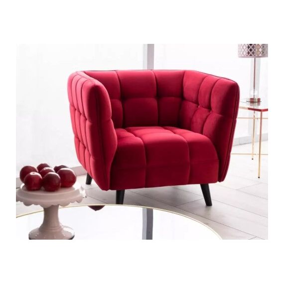 Кресло SIGNAL CASTELLO 1 Velvet Bluvel 59 бордовый/венге, изображение 7
