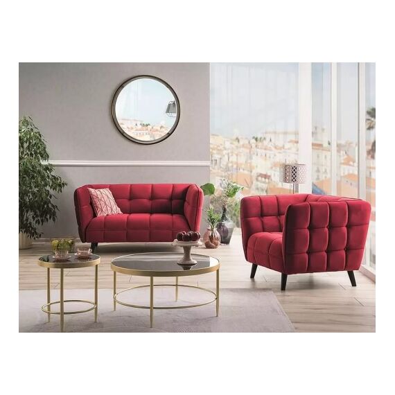 Кресло SIGNAL CASTELLO 1 Velvet Bluvel 59 бордовый/венге, изображение 9