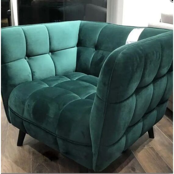 Кресло SIGNAL CASTELLO 1 Velvet Bluvel 78 зеленый/венге, изображение 3