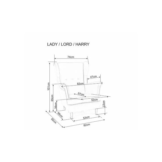 Кресло SIGNAL LADY Velvet Bluvel 14 серый/венге, изображение 3