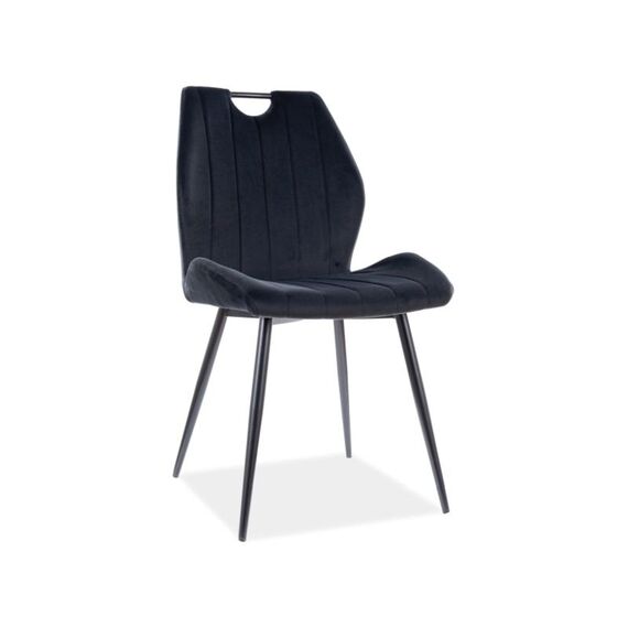 Стул SIGNAL ARCO Velvet Bluvel 19 черный/черный