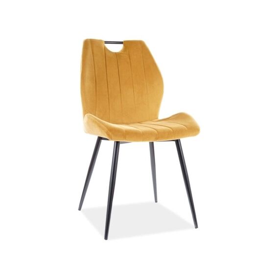 Стул SIGNAL ARCO Velvet Bluvel 68 карри/черный