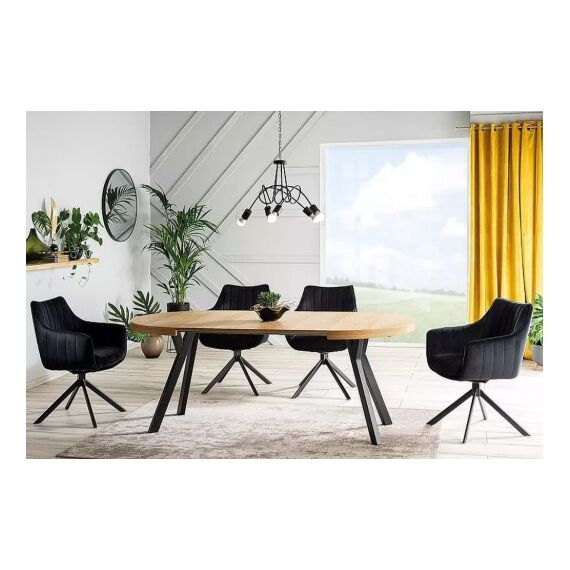 Стул SIGNAL AZALIA Velvet Bluvel 19 черный/черный, изображение 8