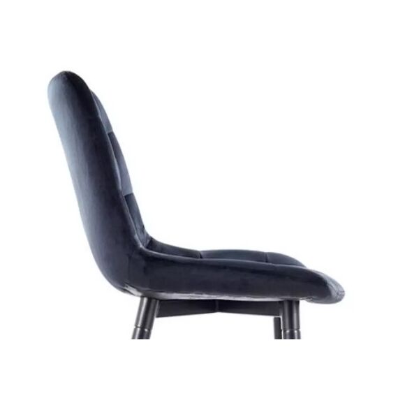 Стул барный SIGNAL CHIC H-2 Velvet Bluvel 19 черный/черный, изображение 5