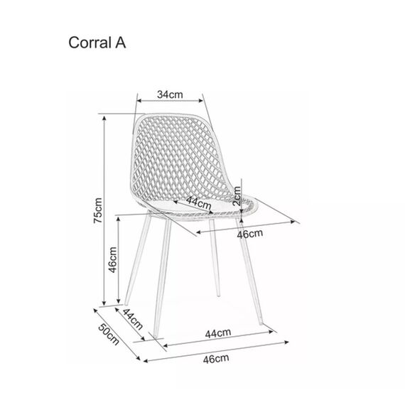 Стул SIGNAL CORRAL A черный/черный, изображение 3