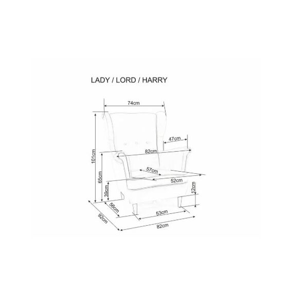 Кресло SIGNAL LADY Velvet Bluvel 28 бежевый/венге, изображение 3