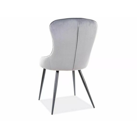 Стул SIGNAL LOTUS Velvet Bluvel 14 серый/черный, изображение 3