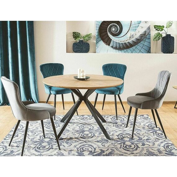 Стул SIGNAL LOTUS Velvet Bluvel 14 серый/черный, изображение 5