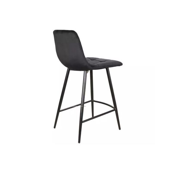 Стул барный SIGNAL MILA H-2 Velvet Bluvel 19 черный/черный мат, изображение 2