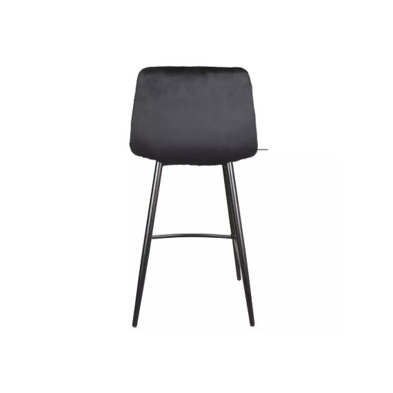 Стул барный SIGNAL MILA H-2 Velvet Bluvel 19 черный/черный мат, изображение 4