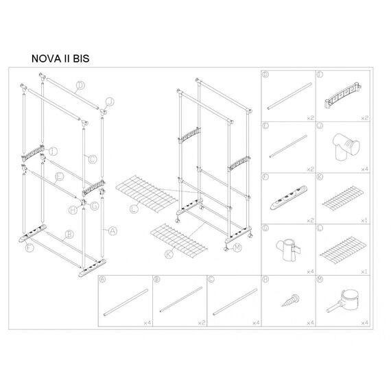 Вешалка SIGNAL NOVA II BIS хром/черный, изображение 6