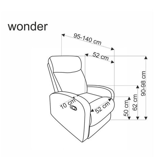 Кресло HALMAR WONDER раскладное, темно-зеленый, изображение 9