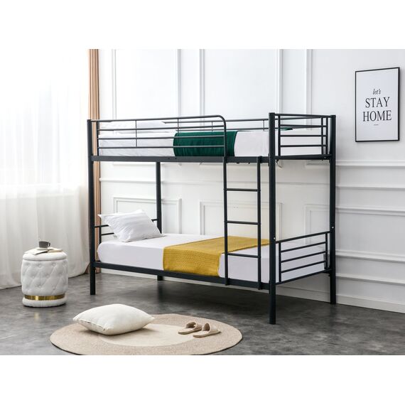 Кровать HALMAR BUNKY 90 двухъярусная, черный