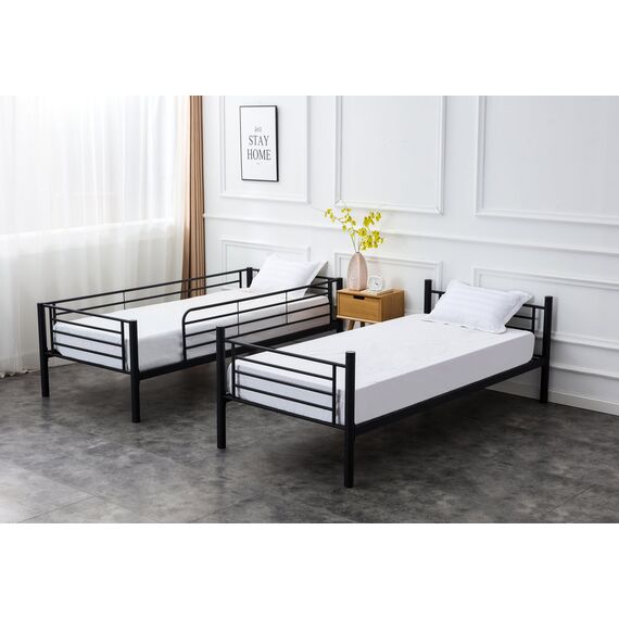 Кровать HALMAR BUNKY 90 двухъярусная, черный, изображение 3
