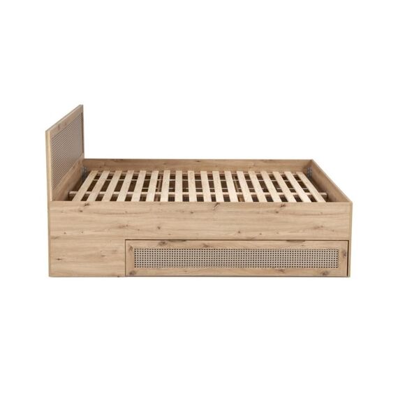 Кровать HALMAR BORNEO LOZ-160 дуб артизан/черный, 160/200, изображение 7