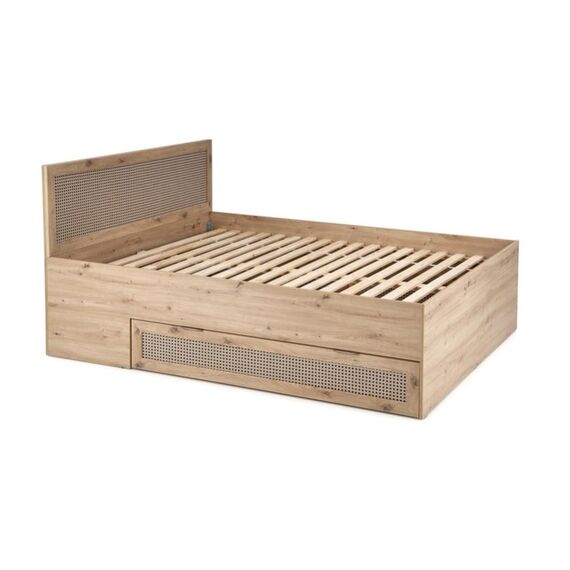 Кровать HALMAR BORNEO LOZ-160 дуб артизан/черный, 160/200, изображение 8