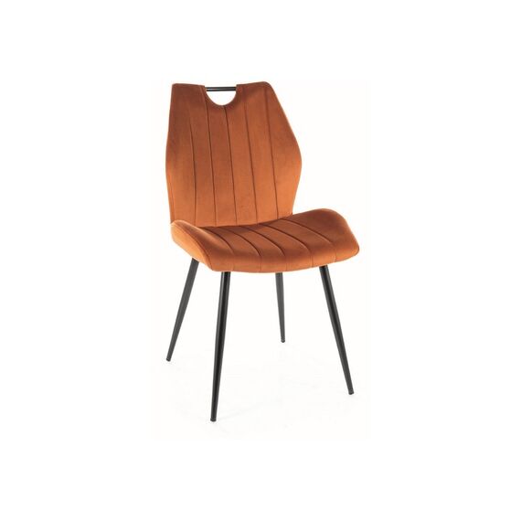 Стул SIGNAL ARCO Velvet Bluvel 4215 корица/черный