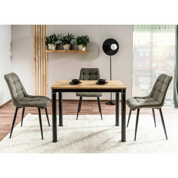 Стул SIGNAL CHIC Brego 77 оливковый/черный, изображение 4