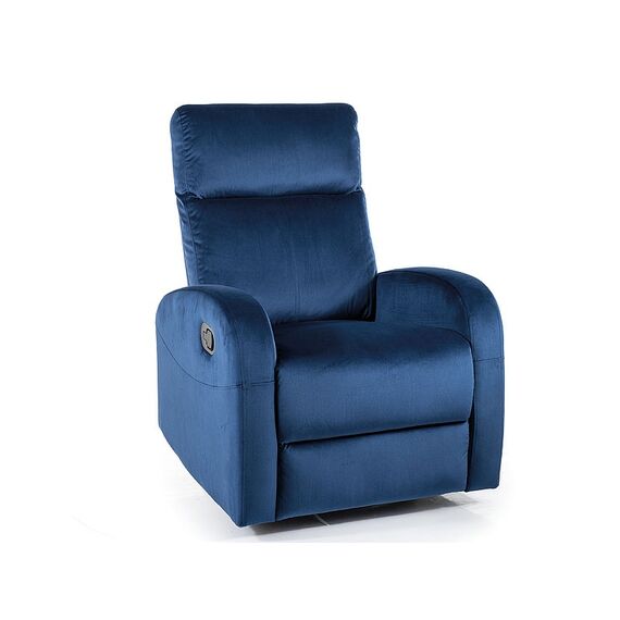 Кресло SIGNAL OLIMP Velvet Bluvel 86 раскладное, синий