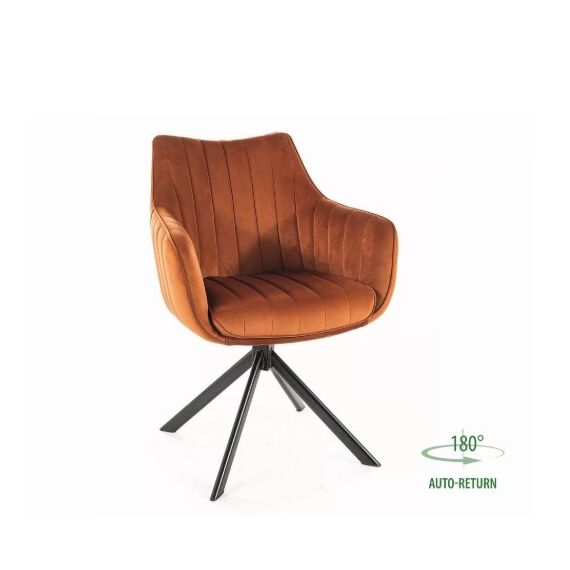 Стул SIGNAL AZALIA Velvet Bluvel 4215 корица/черный
