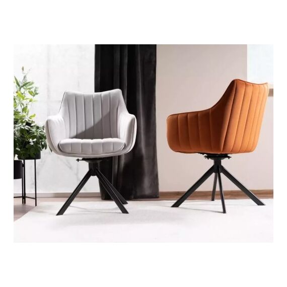 Стул SIGNAL AZALIA Velvet Bluvel 4215 корица/черный, изображение 2