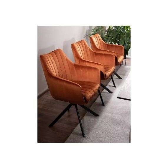 Стул SIGNAL AZALIA Velvet Bluvel 4215 корица/черный, изображение 3