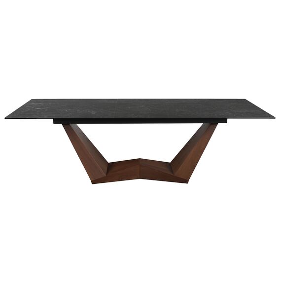 Стол обеденный SIGNAL BONUCCI Ceramic Nero Greco черный/черный мат 200-250/98, изображение 3