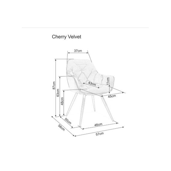 Стул SIGNAL CHERRY Buffalo 10 оливковый/черный, изображение 6