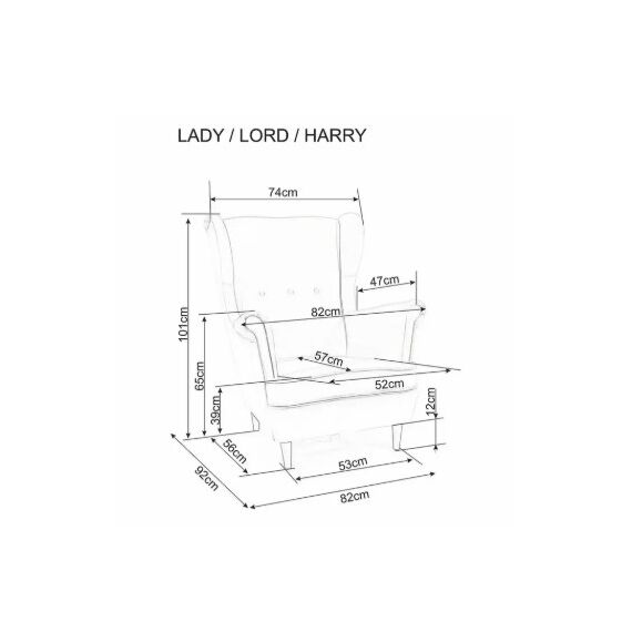 Кресло SIGNAL HARRY Velvet Bluvel 40 темно-бежевый/венге, изображение 2