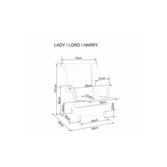 Кресло SIGNAL LADY Velvet Bluvel 40 темно-бежевый/венге, изображение 5