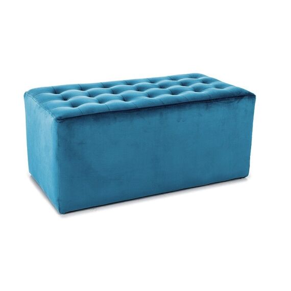 Пуф SIGNAL LORI 2 Velvet Bluvel 85 бирюзовый