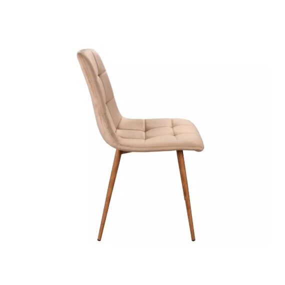 Стул SIGNAL MILA D Velvet Bluvel 28 бежевый/дуб, изображение 3