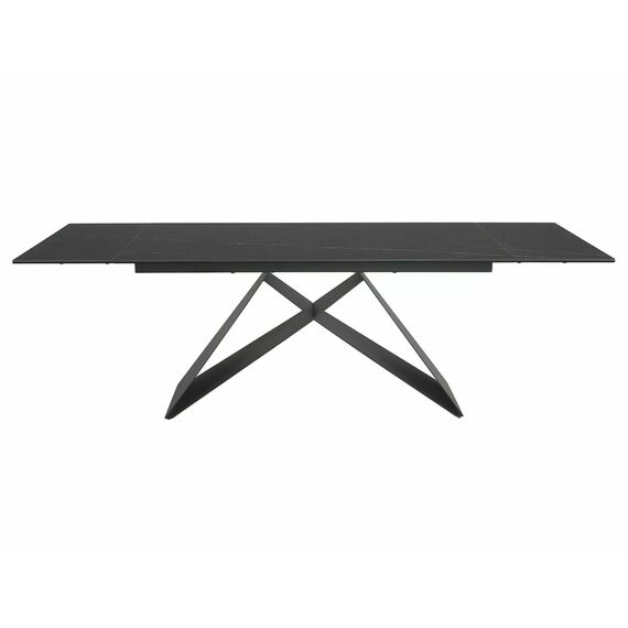 Стол обеденный SIGNAL WESTIN Ceramic Sahara Noir черный/черный мат 160-240/90, изображение 5