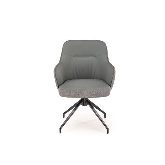 Стул HALMAR K527 серый/черный, поворотный, изображение 6