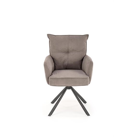 Стул HALMAR K528 серый/черный, поворотный, изображение 3