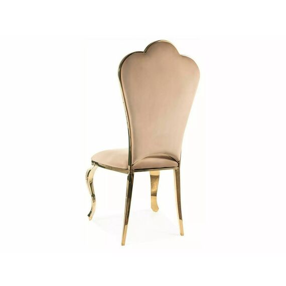 Стул SIGNAL QUEEN Velvet Bluvel 28 бежевый/золотой, изображение 3