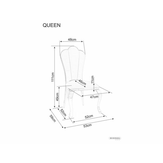 Стул SIGNAL QUEEN Velvet Bluvel 28 бежевый/золотой, изображение 7