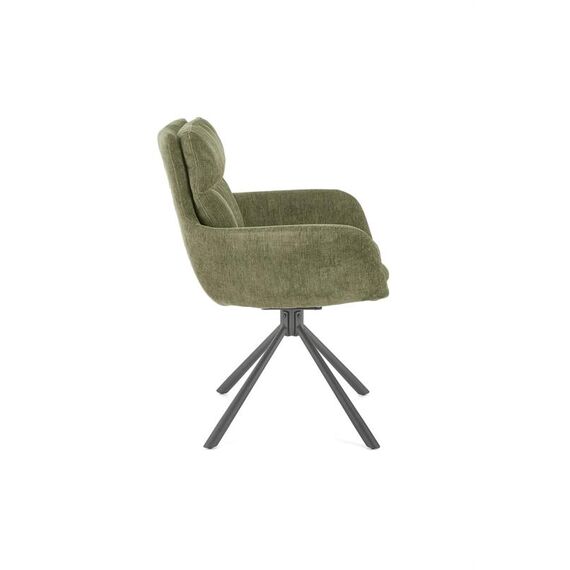 Стул HALMAR K495 оливковый/черный, поворотный, изображение 4