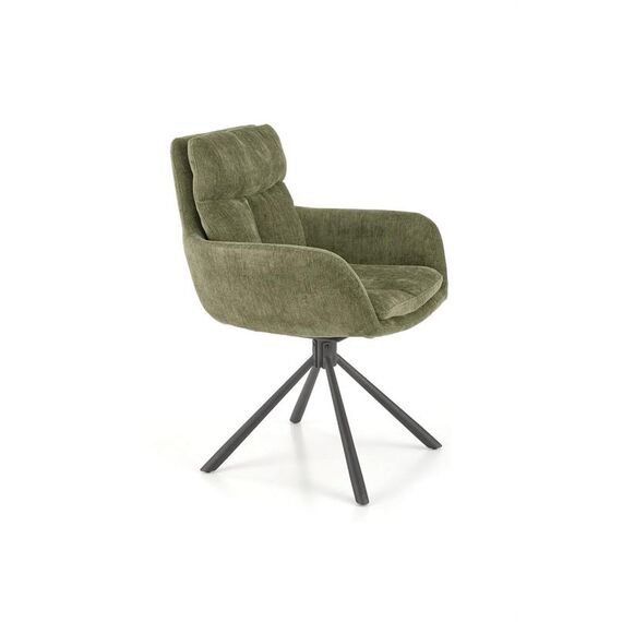Стул HALMAR K495 оливковый/черный, поворотный, изображение 5